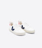 Veja V-10 Lace Boys Girls White Cobalt Pekin Trainer