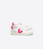 Veja V-10 Velcro Girls White Mia Pink Trainer