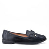Bow Loafer Womens Black Shoe