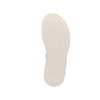 Rieker W080080 Womens White Buckle Platform Sandal