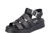 Rieker W080400 Womens Black Strappy Chunky Sandal