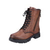Rieker Y712220 Womens Brown Chunky Lace Up Boot