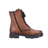 Rieker Y712220 Womens Brown Chunky Lace Up Boot